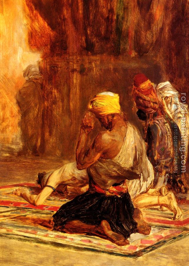 Charles Bargue : Prayer in a Mosque
